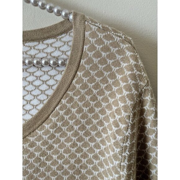 NWOT C Wonder Womens Plus Size 1X Cardigan Sweater Tan Button Front - Picture 3 of 5